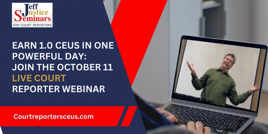Live Court Reporter Webinar