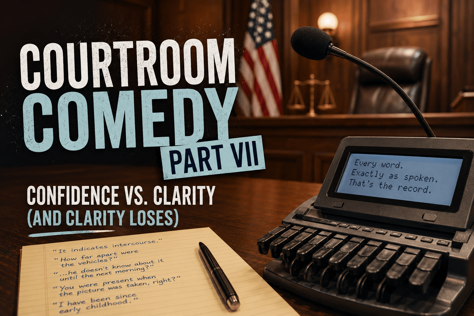 Courtroom Comedy, Part VII